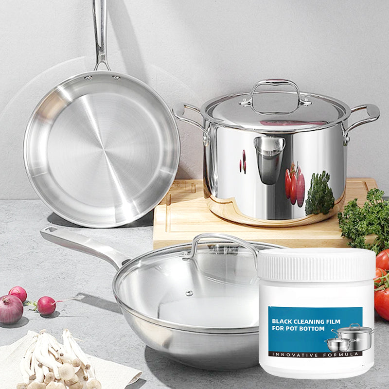 Burnt-on Residue Dissolving Paste - Deep Cleaning for Pots/Dishes without Scratching, Removes Grease and Carbonization in 5 Min