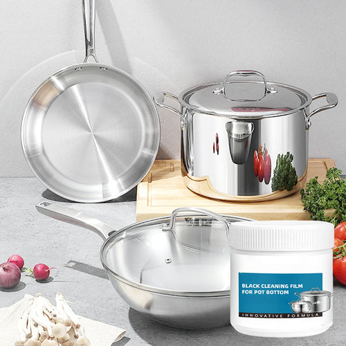Burnt-on Residue Dissolving Paste - Deep Cleaning for Pots/Dishes without Scratching, Removes Grease and Carbonization in 5 Min