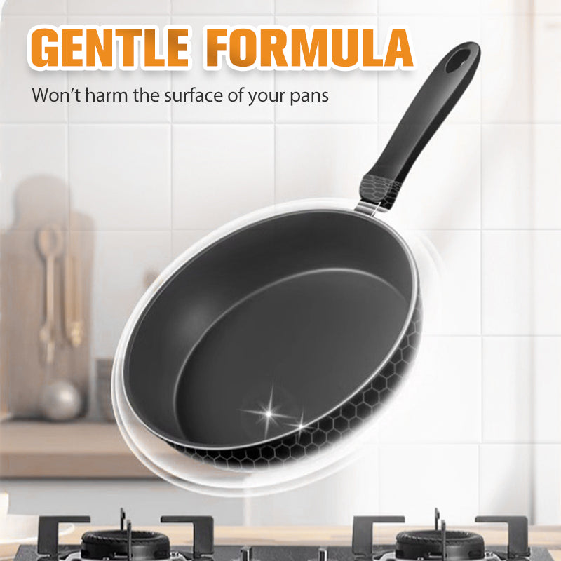 Burnt-on Residue Dissolving Paste - Deep Cleaning for Pots/Dishes without Scratching, Removes Grease and Carbonization in 5 Min