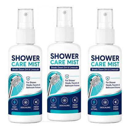 Fast-Acting Shower Limescale Remover Spray – Dissolves stubborn mineral deposits & hard water stains. Restores water flow & shine – just spray & wipe!